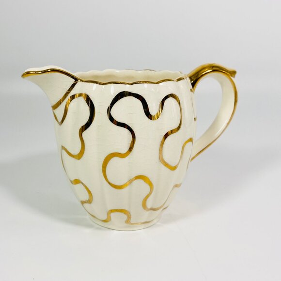 RARE !! Gibsons Numbered Staffordshire England Creamer Open Sugar Bowl Set - Picture 5 of 9